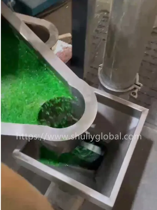 Processus de granulation du plastique recyclé