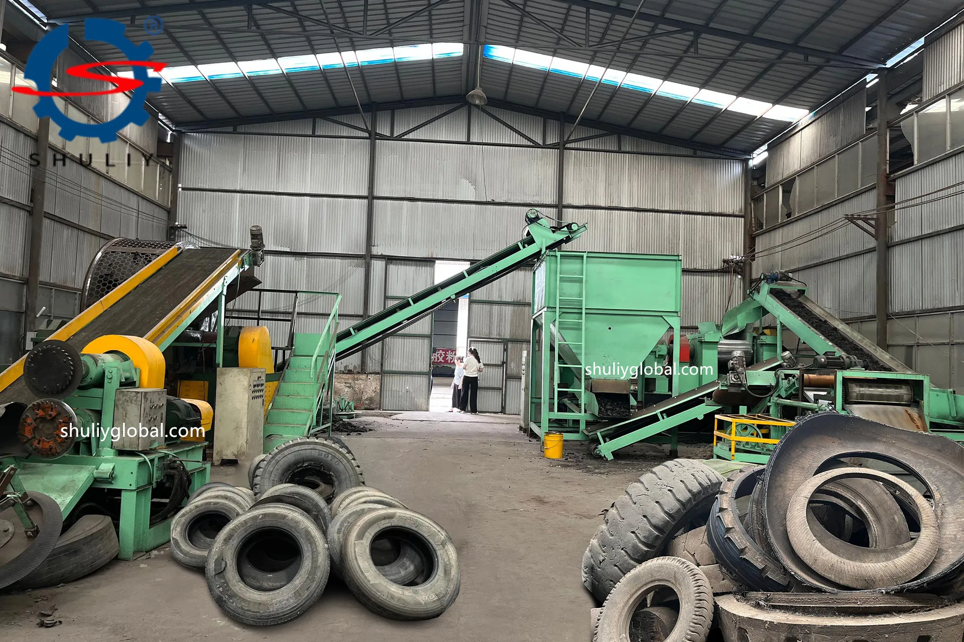 tire recycling machine