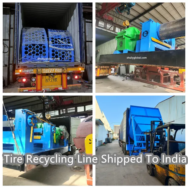 Ligne de recyclage de pneus expédiée vers l’Inde